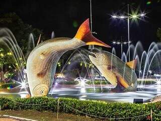 Praça da Liberdade, localizada na região central de Bonito (Foto: Divulgação)