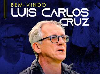 Imagem de anúncio do Luis Carlos Cruz, novo técnico do Dourados AC (Foto: Divulgação/DAC) 