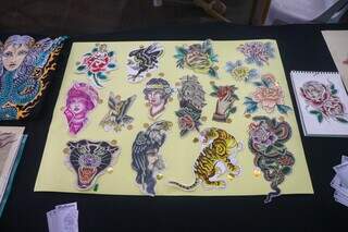 Um dos desenhos disponíveis para tatuagem no evento desse final de semana. (Foto: Paulo Francis)