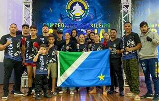 Medalhistas de Mato Grosso do Sul no evento nacional no Rio Grande do Sul (Foto: Divulgação)