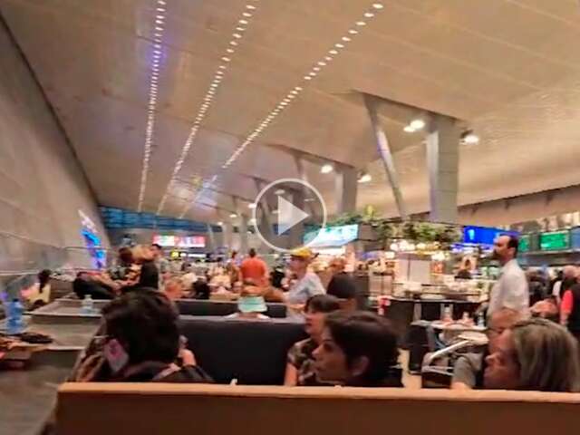 H&aacute; 3 dias no aeroporto de Tel Aviv, campo-grandense conta saga em meio &agrave; guerra