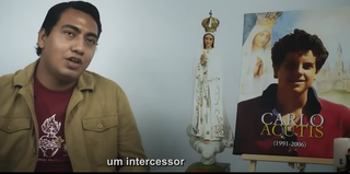 Sem citar MS, document&aacute;rio sobre Carlo Acutis lota sala de cinema