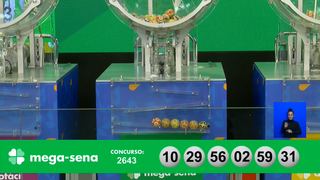 Confira as dezenas sorteadas pela Mega-Sena nesta ter&ccedil;a-feira