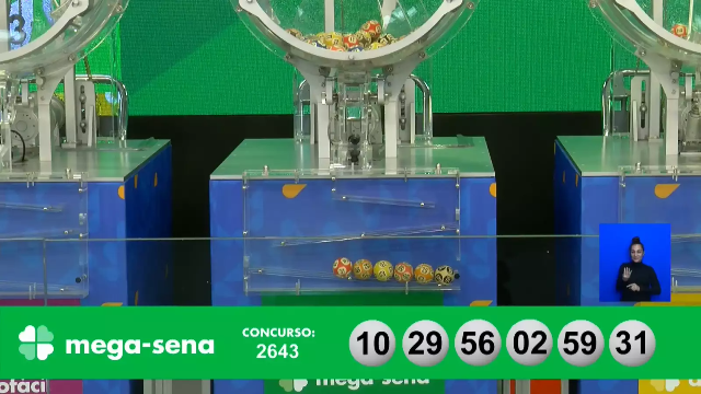 Confira as dezenas sorteadas pela Mega-Sena nesta ter&ccedil;a-feira