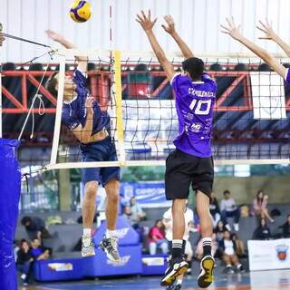 Jogo de vôlei masculino do Estadual Sub-17 (Foto: Divulgação/FVMS)