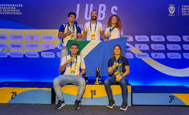 Lutadores de MS conquistam medalhas de ouro nos Jogos Universit&aacute;rios