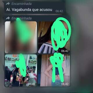 Fotos da vítima passaram a ser divulgadas em grupos de Whatsapp de policiais onde ela é chamada de &#34;vagabunda&#34; (Foto: Arquivo pessoal)