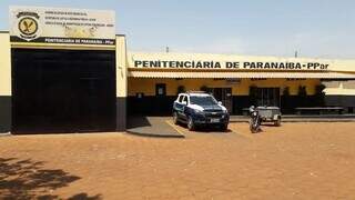 Fachada da Penitenciária de Paranaíba onde crime aconteceu (Foto: Divulgação)