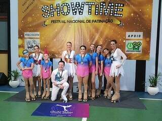 Patinadores de MS conquistam 5 medalhas de ouro em festival nacional 