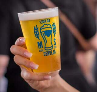 Copo da Liga da Cerveja MS será usado para arrecadar fundos para projeto social. (Foto: Divulgação)