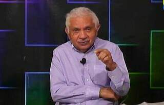 Sérgio Cruz, durante entrevista a um programa de TV. (Foto: Reprodução/ASL)