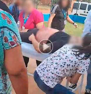 Homem é baleado no peito em frente à unidade básica de saúde