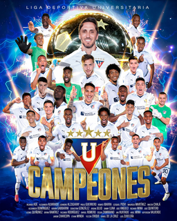 Jogadores da LDU campeões da Copa Sul-Americana (Foto: Divulgação)