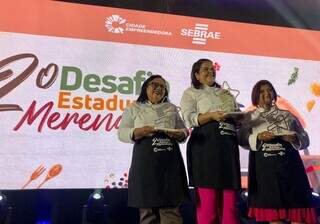 Da esquerda para direita, Francisca Ajala, Suellen Sulina e Maria Aparecida. (Foto: Jéssica Fernandes)