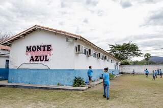 Instalações da Escola Municipal Rural Monte Azul, na região pantaneira (Foto: Arquivo/Prefeitura de Corumbá)