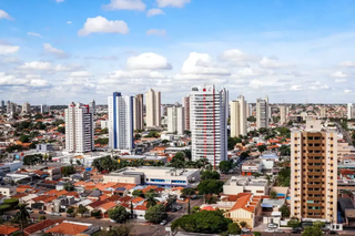 Vista aérea do Centro de Campo Grande. (Foto: Henrique Kawaminami/Arquivo)