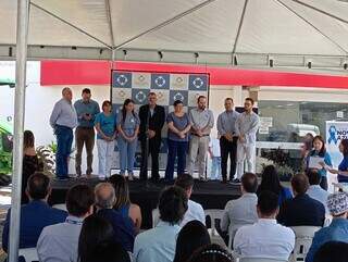 Lançamento da campanha de Novembro Azul de 2023, no Hospital do Câncer Alfredo Abraão, em Campo Grande (Foto: Idaicy Solano)