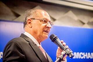 Vice-presidente Geraldo Alckmin durante evento nesta segunda-feira, dia 6 (Foto: Governo Federal/Divulgação)