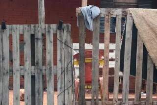 Entrada da casa onde Mega foi assassinado, no Bairro Danúbio Azul (Foto: Marcos Maluf)