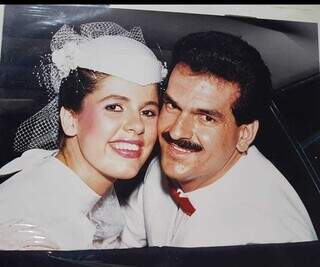 Registro do csamento de Rita e José Luiz, em 1988 (Foto: Arquivo pessoal)