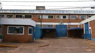 Entrada do Presídio de Segurança Máxima de Campo Grande. (Foto: Arquivo/Campo Grande News)