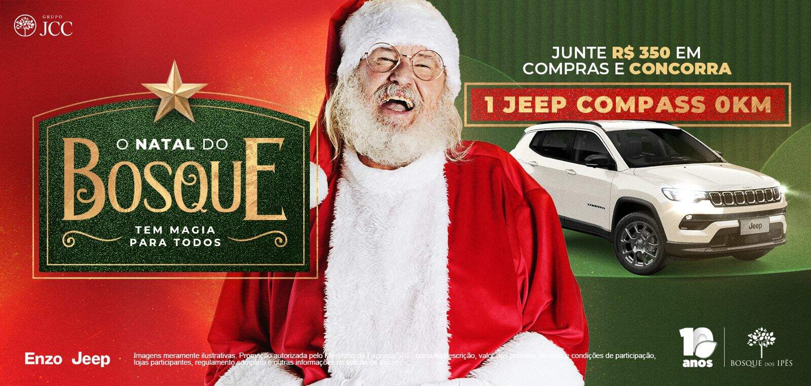 Bosque dos Ipês sorteia Jeep Compass na promoção de Natal
