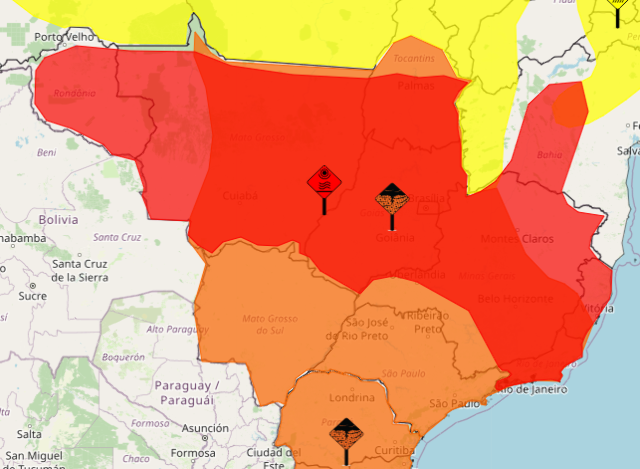 Sai risco com calor, mas alerta de tempestade segue para domingo 