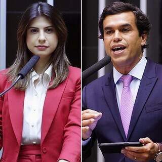 Pré-candidatos à Prefeitura de Campo Grande, Camila Jara e Beto Pereira (Foto: Reprodução)