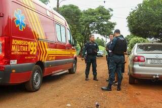 PM e o Corpo de Bombeiros estiveram no local das agressões (Foto: Juliano Almeida)