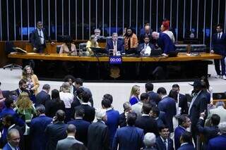 Sessão que aprovou marco temporal na Câmara (Foto: Divulgação/Câmara dos Deputados)