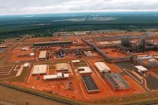 Planta da fábrica com 82% das obras concluídas em Três Lagoas (Foto: Divulgação)