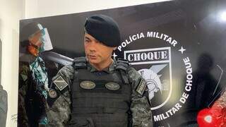 Coronel Rocha durante coletiva de imprensa nesta sexta-feira (Foto: Bruna Marques)
