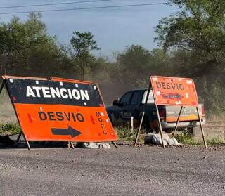 Grupo foi obrigado a desviar o caminho devido a condições de obras na estrada &#34;Picada 500&#34; (Foto: Paulo Cruz)