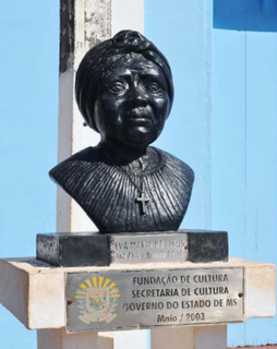 Imagem de Tia Eva fica na comunidade quilombola que recebe seu nome. (Foto: Divulgação/PMCG)