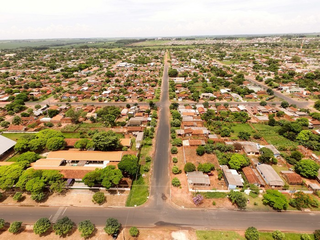 Vista aérea do município de Caarapó, onde o caso aconteceu. (Foto: Arquivo/Campo Grande News)