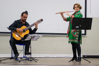 Maestro Eduardo Martinelli e a concertista Celina Charlier se unem para recital. (Foto: Divulgação)