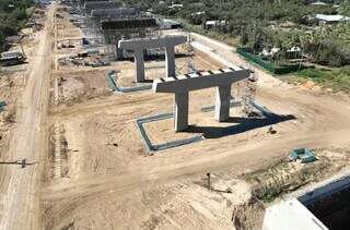Estrutura da ponte da Rota Bioceânica (Foto: Divulgação/MOPC)