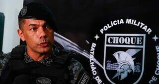 Comandante do Batalhão de Choque da Polícia Militar, tenente-coronel Rigoberto Rocha da Silva (Foto: Alex Machado)