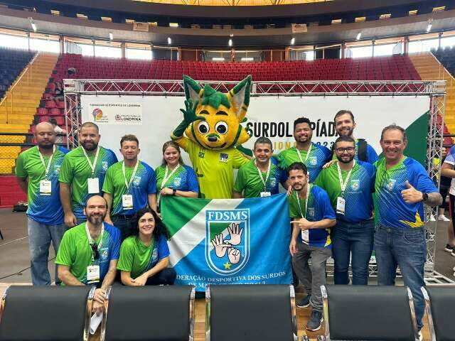 Com atleta ouro, equipe de MS fica em 9&ordm; lugar na Surdolimp&iacute;ada Nacional 