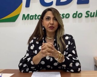 Presidente da FCDL, Inês Santiago, é contra aumento de taxas cartorárias (Foto: Rede Social)