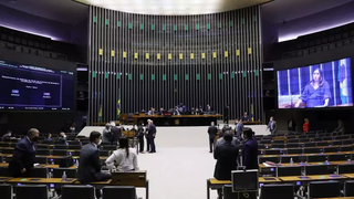 Plenário Ulysses Guimarães durante a sessão híbrida. (Foto: Michel Jesus/Câmara dos Deputados)
