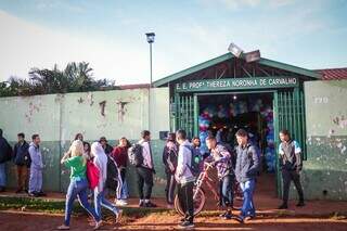 Escola estadual localizada no Bairro Lageado, em Campo Grande (Foto: Arquivo/Henrique Kawaminami)