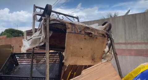Após prisão de protetora, móveis são retirados da casa infestados de baratas