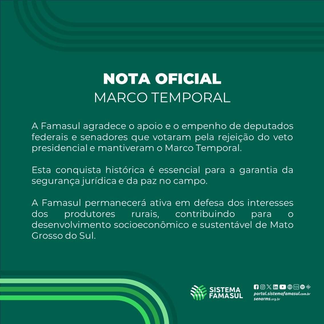 Sem acordo, Congresso cancela sessão que analisaria veto ao marco temporal  - Política - Campo Grande News