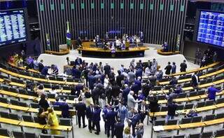 Sessão do Congresso Nacional nesta quinta-feira (14) (Foto: Zeca Ribeiro / Câmara dos Deputados)