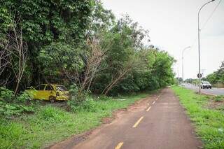 Furtado h&aacute; 4 dias, carro &eacute; encontrado depenado &agrave;s margens de avenida 