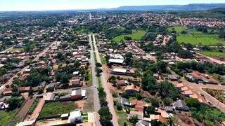 Vista aérea de Rio Verde do Mato Grosso (Foto: Divulgação)