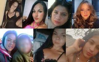 Sete das oito vítimas de feminicídio em Campo Grande (Foto: Redes sociais)
