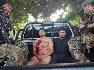 Pistoleiros presos durante operação que terminou com nove mortos (Foto: Divulgação)