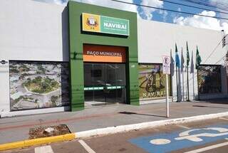 Fachada da prefeitura de Naviraí (Foto: Divulgação)